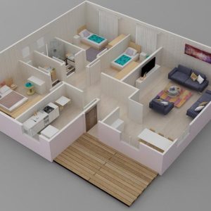 Kayseri Prefabrik 117 mt 7 117mt prefabrik ev plan1