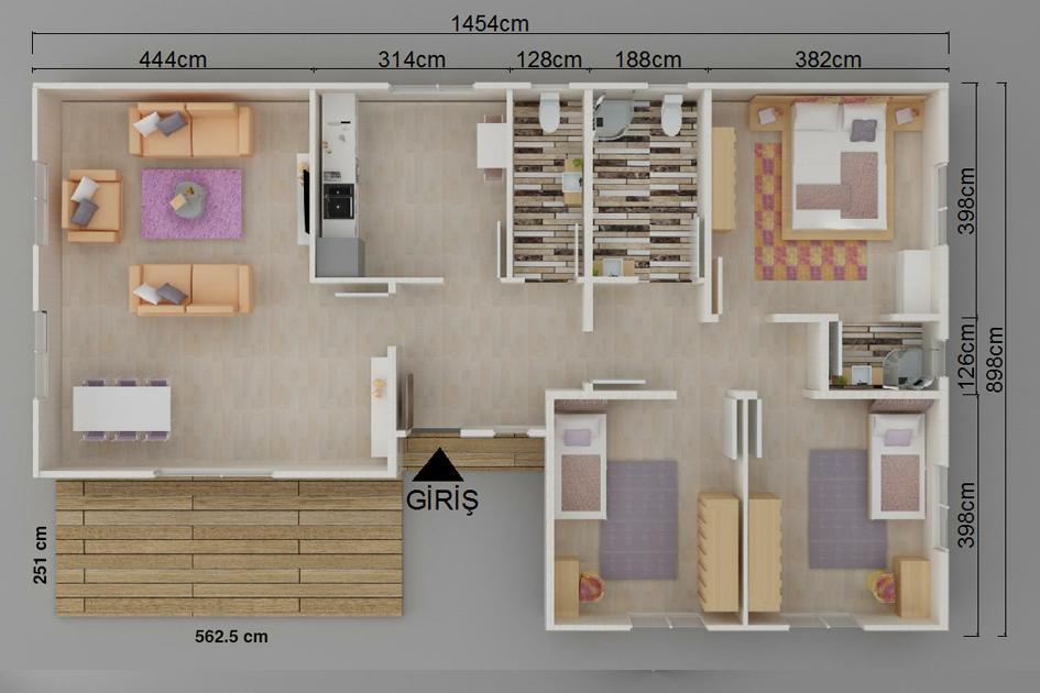 Kayseri Prefabrik 123 mt 6 Kayseri Prefabrik 123 mt - Görsel 4