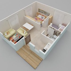 Kayseri Prefabrik 53 mt 7 53mt2 prefabrik ev plan2