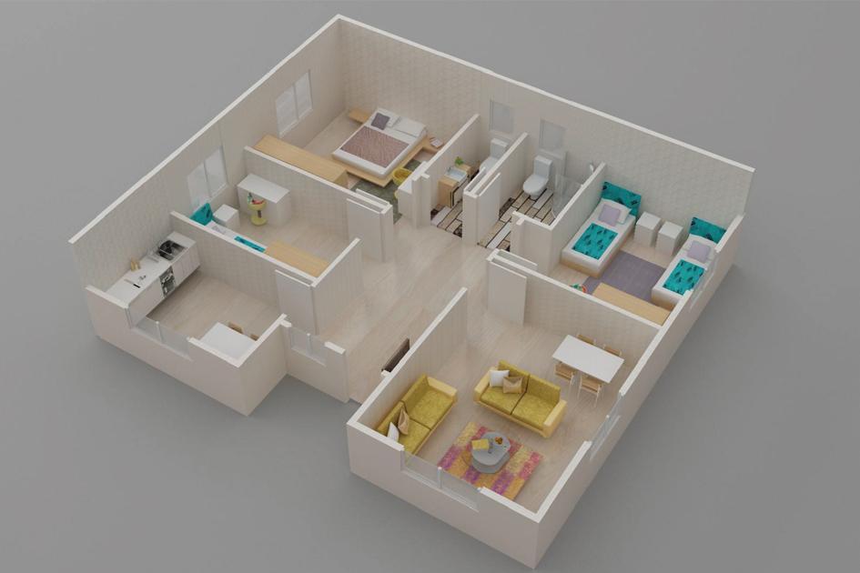 Kayseri Prefabrik 98 mt 4 Kayseri Prefabrik 98 mt - Görsel 3