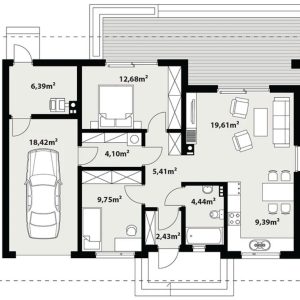 145 mt betonarme ev plan